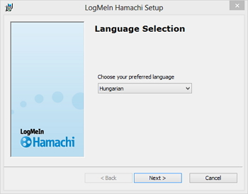 Hamachi - Nyelv kijelölése